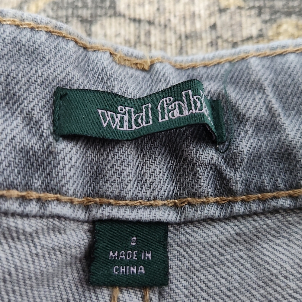 Wild Fable Mid-Rise 90s Relaxed Straight Gray Jeans Size 8/31" - Picture 11 of 16